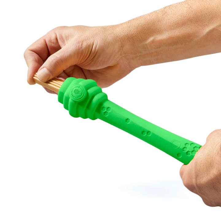 Pet Palette Distribution - Wholesale Pet Chew Toy - Dog - Project Hive Tropical Coconut Scent Hive Fetch Stick Green