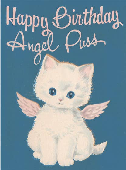Laughing Elephant - Wholesale Birthday Card - Angel Puss - Birthday Card1