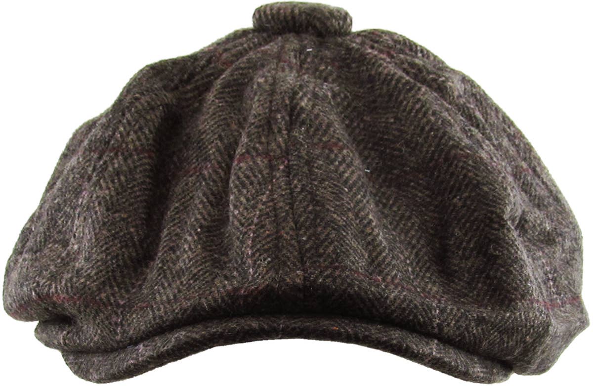 KBETHOS – Boina com pala - Homem por atacado – Botão espinha de peixe Ascot8