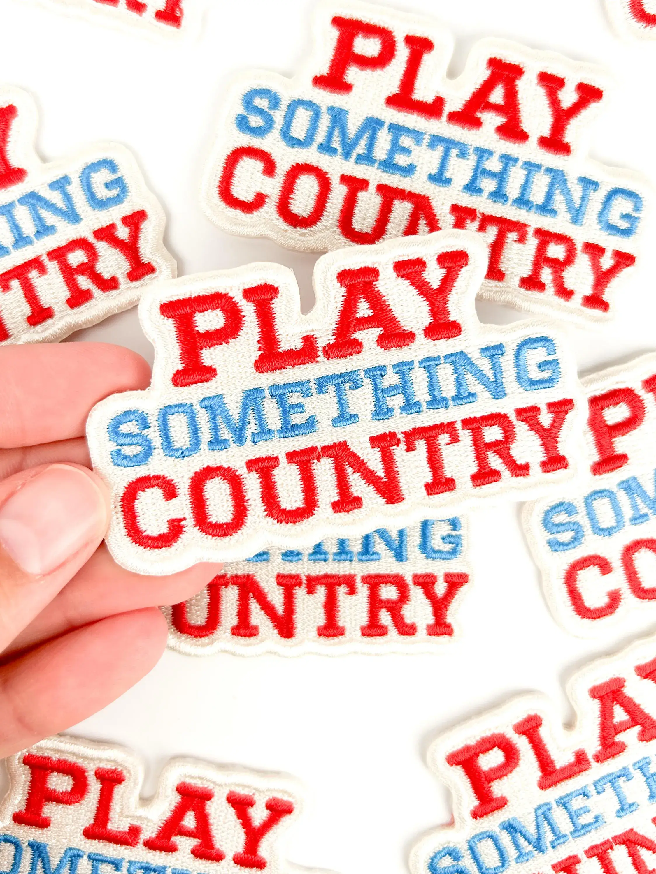 Field Trip Threads – wholesale Patch – Play Something Country Patch – Embroidered Iron-On Music Fan3