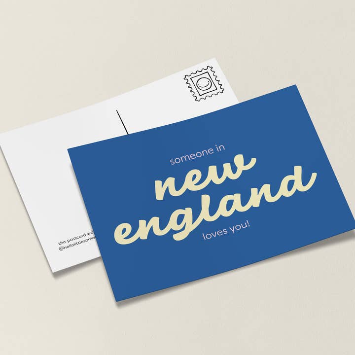 New England Loves You Postcard for wholesale by Little Something Co.