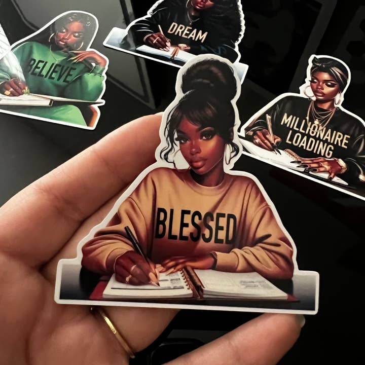 Black Girl Magic Sticker Pack for wholesale by Dahlia Rose Co