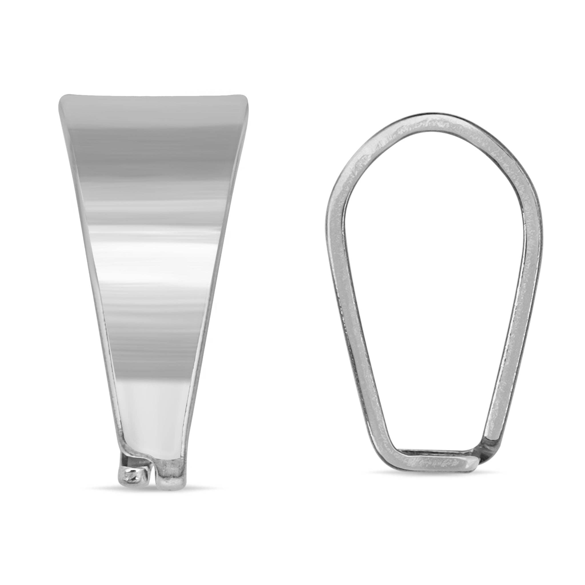 WJW - Wholesale Individual Charm/Pendant - Stainless Steel PVD Coated Pinch Bails - 10 Pack4