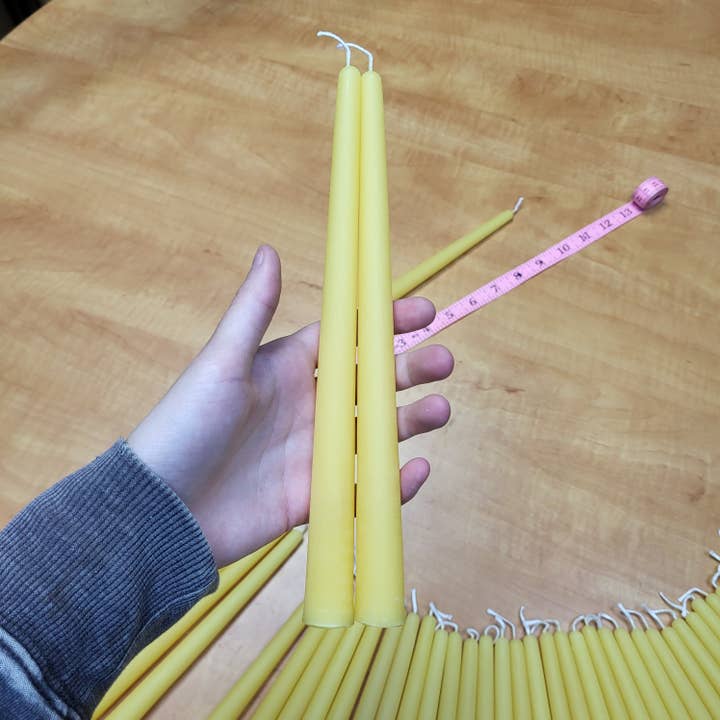 Different Branches – wholesale Tapered candle/candlestick – Handmade single 9 in pure beeswax candle stick - NO LABELS