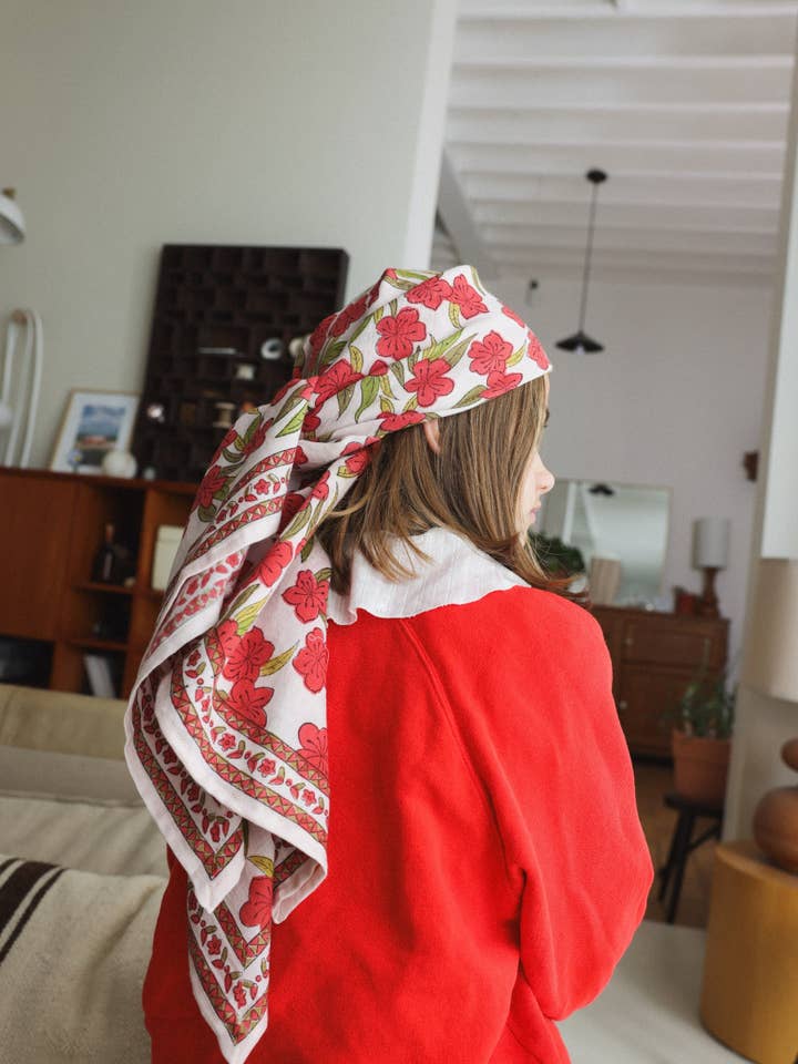 Lenço Jaipur Granada para Adultos 100 cm por atacado de SO FAMILY