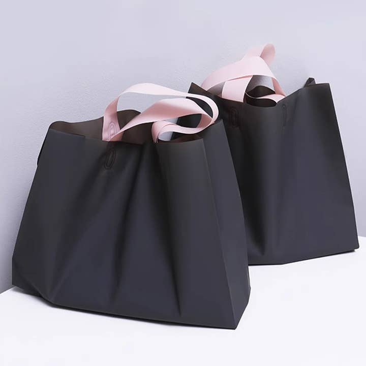 ByHome - Wholesale Gift Bag Set/Pack - 50pcs, 3 Dual-colors Premium Frosted square PVC Gift Bags