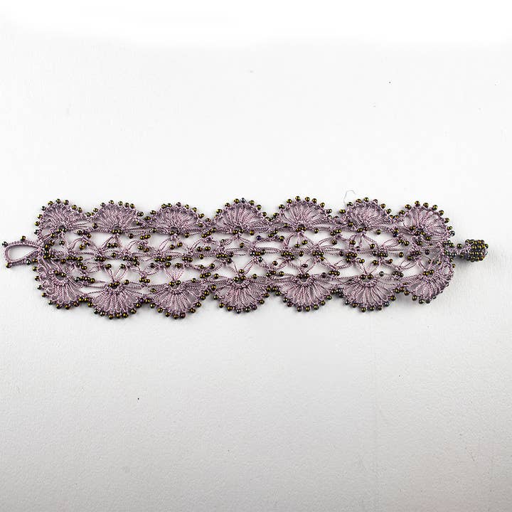Silk Wool and Bijoux - Wholesale Woven/Braided Bracelet - "Ihlara" silk Hand-crocheted Bracelet7