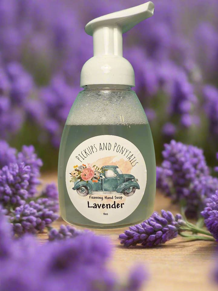 Lavender Foaming Hand Soap for wholesale by Pickups And Ponytails