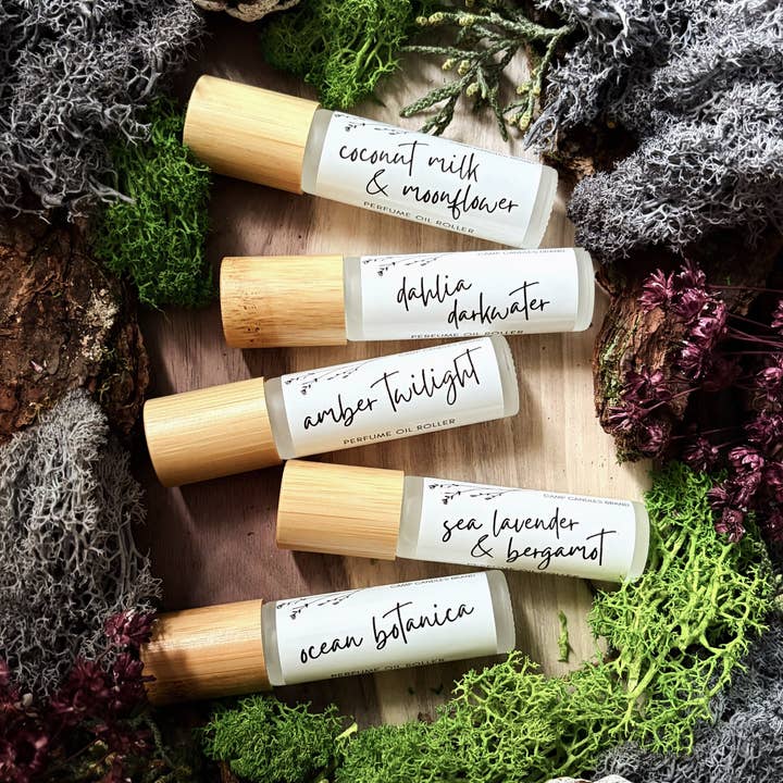 Camp Candles - Wholesale Roll-On Fragrance - White Woods Perfume Roller