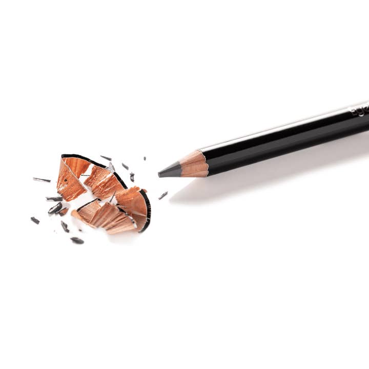 Classic Wooden Eyebrow Pencil with Sharpener and Spoolie Brush for wholesale by Eye Embrace