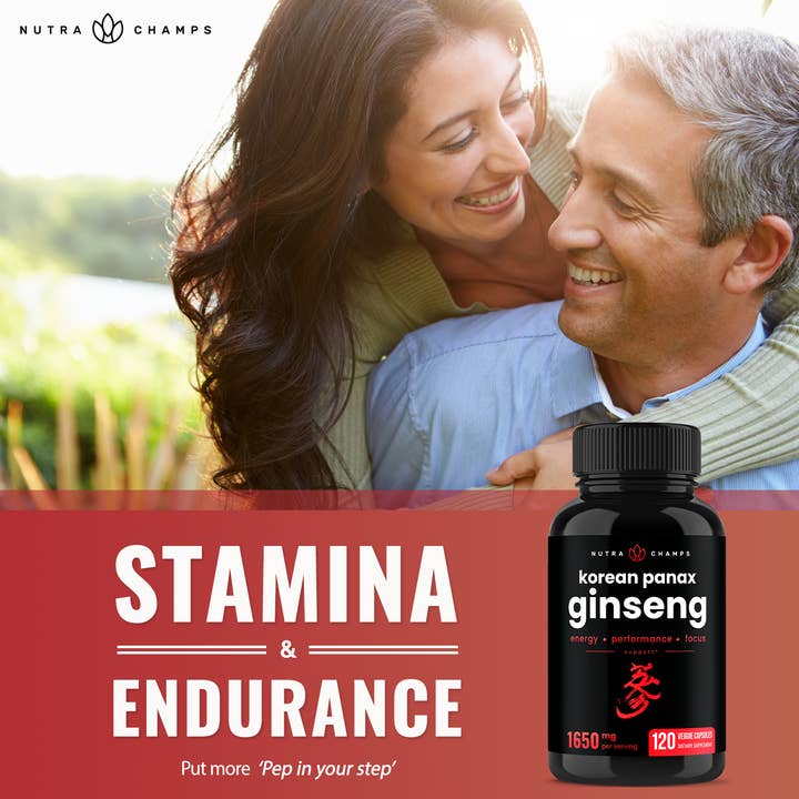 NutraChamps – Suplemento/vitamina oral por atacado – Cápsulas de Ginseng | para Energia, Foco, Performance, Vitalidade 3