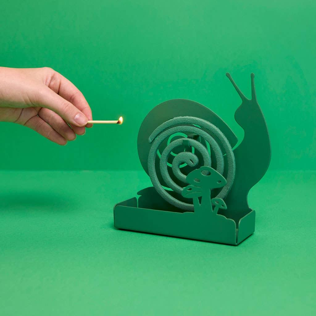 Balvi - Venta al por mayor Adornos/decoración de exteriores - Soporte espiral mosquitos,Snail,verde,metal6