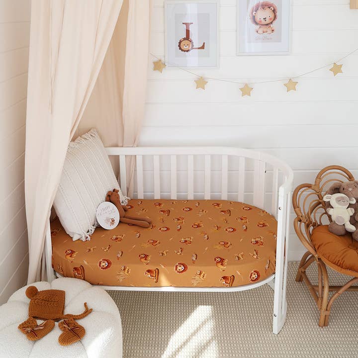 Snuggle Hunny - Wholesale Cot/crib sheets - Roar Organic Fitted Cot Sheet2