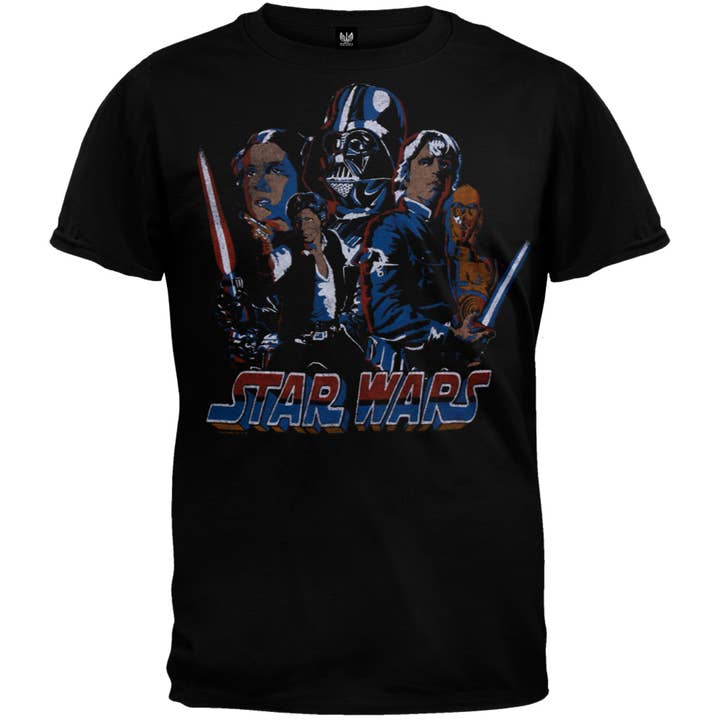 Star Wars - Retro Logo Soft Men's T Shirt for wholesale by Official Store