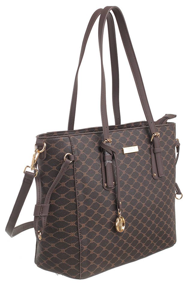 Bessie London - Wholesale Shoulder Bag - Women's - MONOGRAM 2 IN 1 SHOULDER BAG29