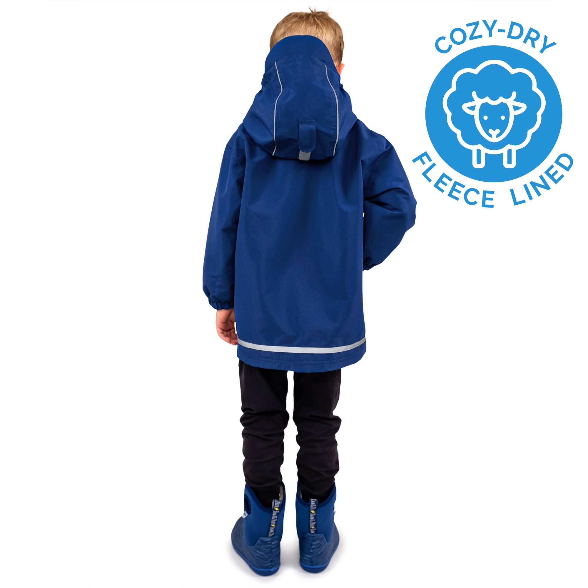 Jan & Jul - Wholesale Raincoat - Kids - Nebula Blue | Cozy-Dry Waterproof Jacket1
