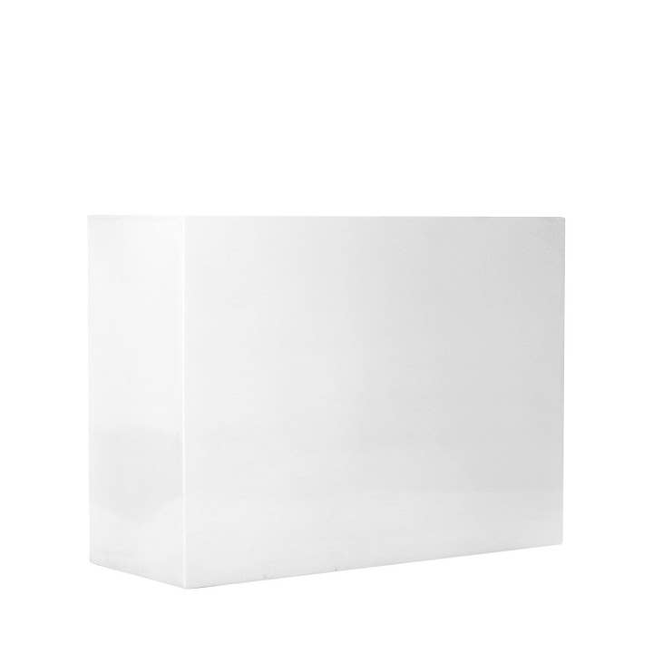 Jort L - Glossy White - L37,4in x W14,96in x H28,35in for wholesale by Pottery Pots