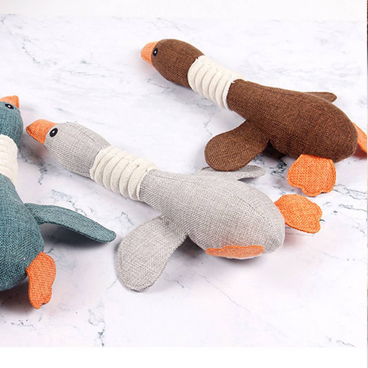 PAWPAWwholesale - Wholesale Pet Plush Toy - Dog - Wholesale Durable Plush Pet Toy – Burlap Goose_CWMM53589