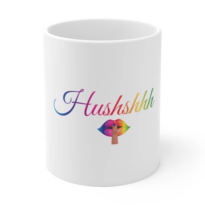 Hushshhh Rainbow Mug for wholesale by HUSHSHHH LLC