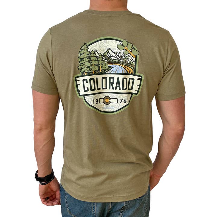 Woodland T-Shirt - Olive for wholesale by ColoradoCool Apparel