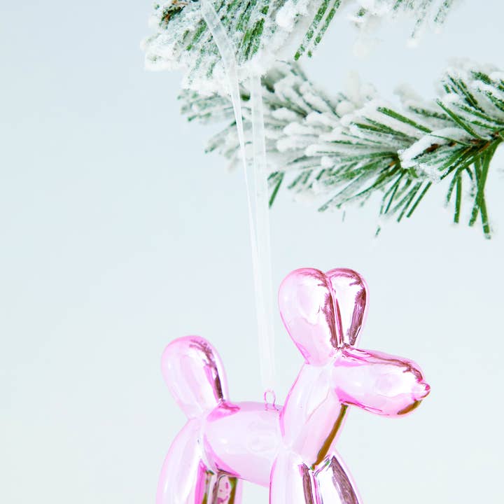 Interior Illusions Plus - Vendita all'ingrosso Set di decorazioni - Decorazioni natalizie in ceramica per cani, alte 9,5 cm (confezione da 6)6