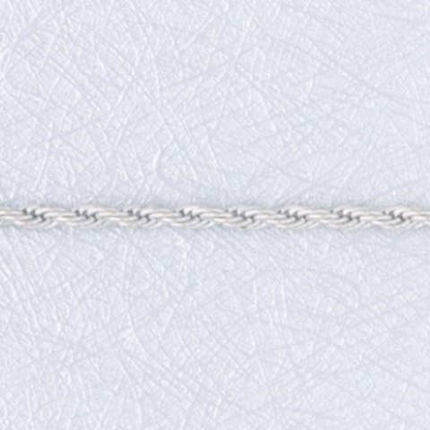 Rope chain necklace in silver, 4 mm wide, 18 inch for wholesale by S&A Fashions