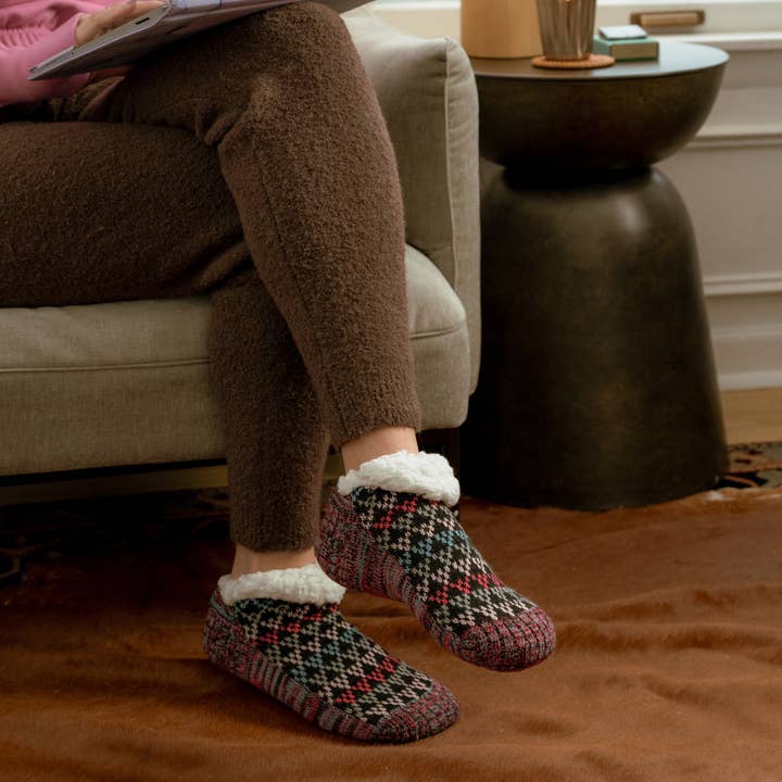 Muk Luks - Wholesale Socks - Women's - MUK LUKS Women's 2 Pair Pack Shortie Cabin Socks2