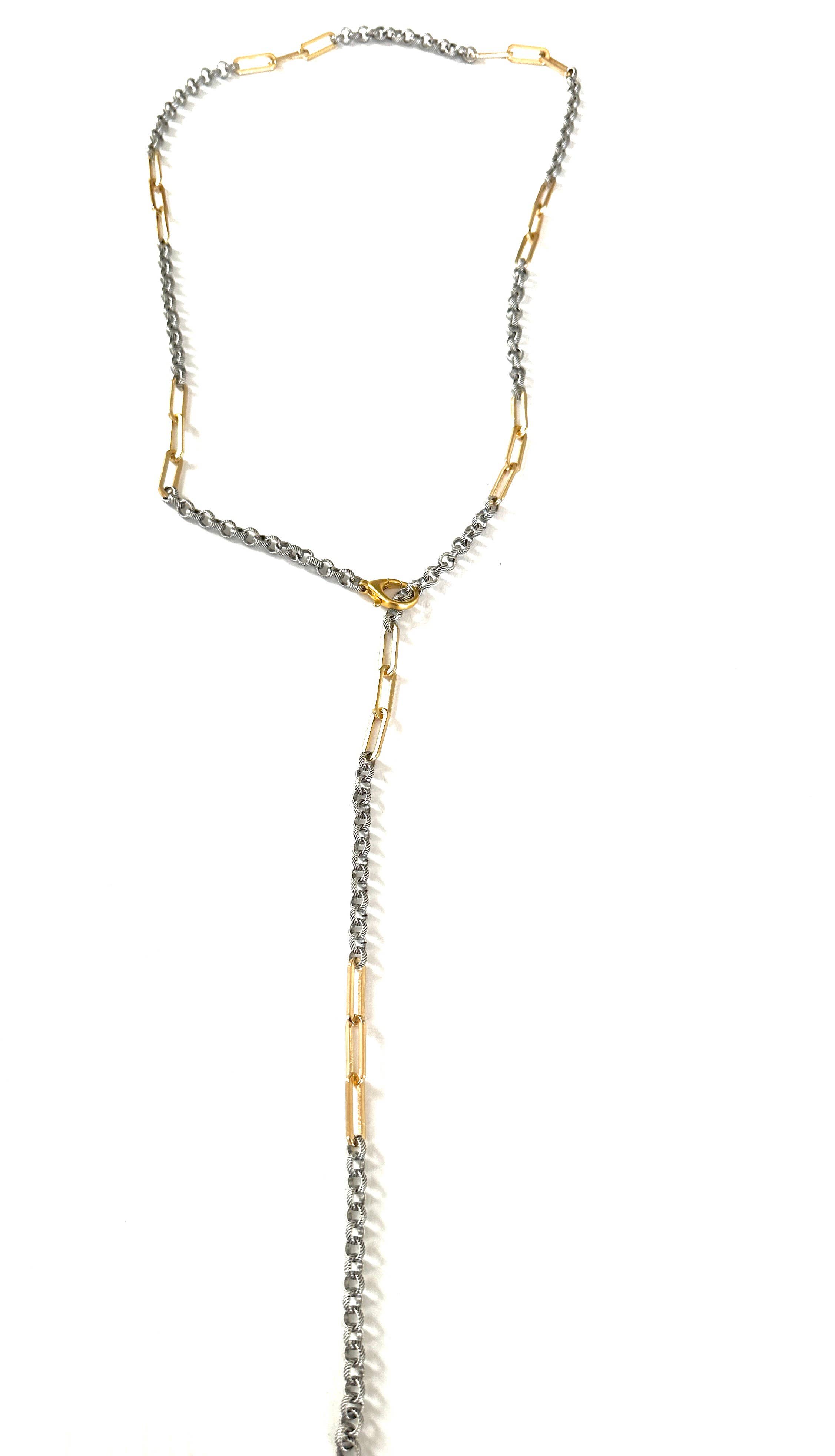 CV Designs - Wholesale Link & Chain Necklace - mixed long links-cvnllo-Best Seller1