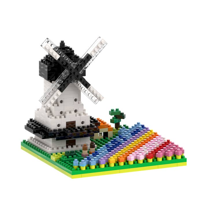 BRIXIES windmill with tulips for wholesale by Brixies