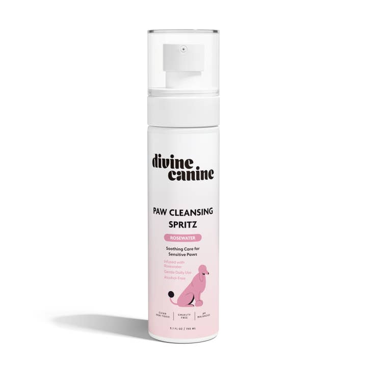 Paw Cleansing Spritz - Rosewater for Sensitive Paws for wholesale by Divine Canine