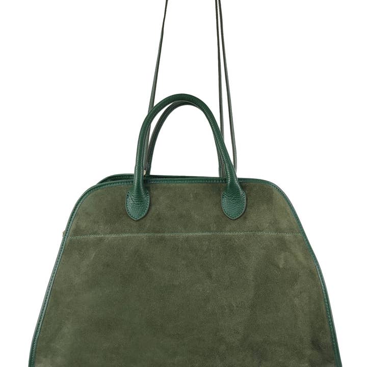 Florence Leather - Wholesale Shoulder Bag - Women's - Suede and leather bag