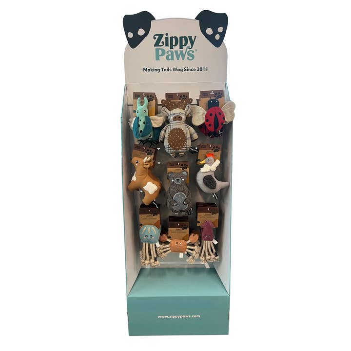 Espositore da Terra - EcoZippy 33 pezzi per la vendita all'ingrosso da parte di ZippyPaws