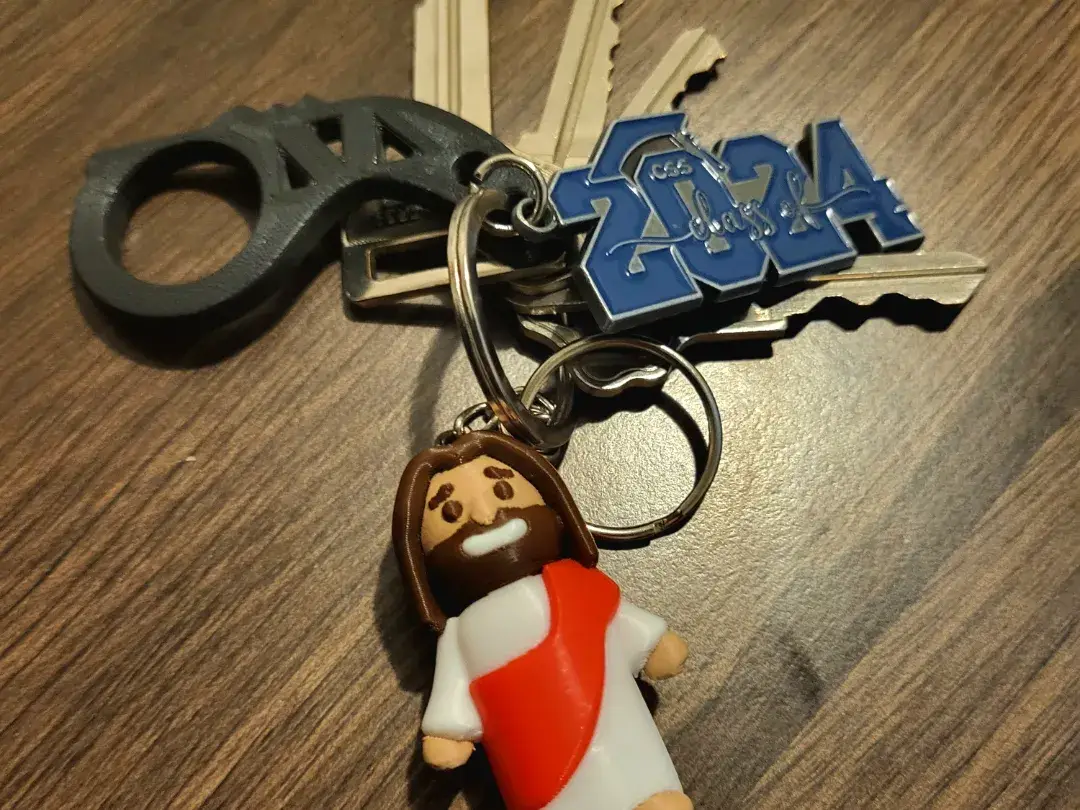 Great American Designs – Großhandel Fidget Toy – Kinder – Winziger Baby-Jesus-3D-gedruckter Fidget-Spinner und Schlüsselanhänger1