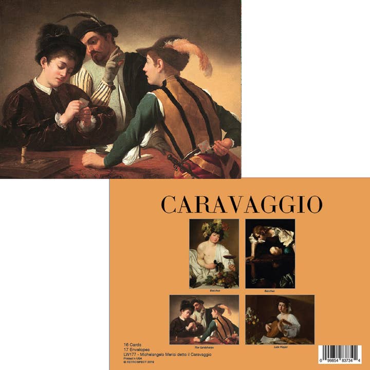 Michelangelo Merisi detto il Caravaggio Notizkarte, Boxset für den Großhandel von The Retrospect Group Collection