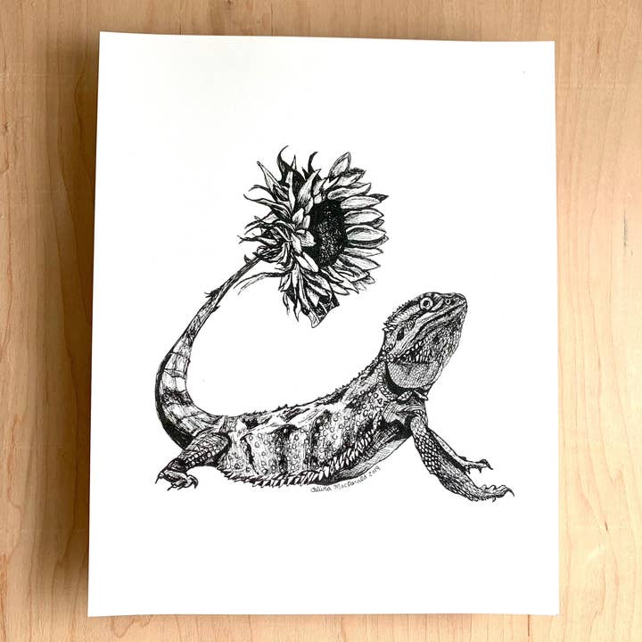 Bearded Dragon Sunshine for engroshandel hos Ink By Olivia