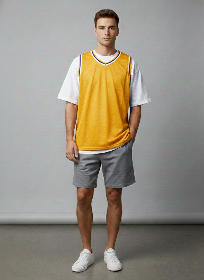 Lime Tree Clothing Inc. - Wholesale Team Sports Jersey - Men's - Basketball Jersey Heavyweight Mesh Hip Hop Baggy Style S-3XL9