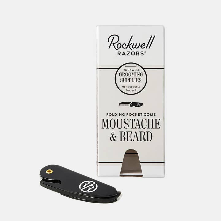 Rockwell Peigne pliant pour moustache et barbe pour la vente par Rockwell Originals