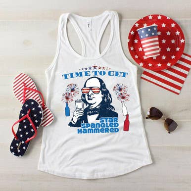 Trendy Transfers – wholesale Sublimation transfer – Time To Get Star Spangled Hammered Sublimation Transfer0