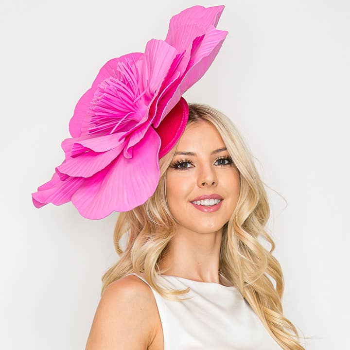 SP Sophia Collection - Vente Chapeau bibi – femme - Fascinateur léger en fleur de camélia8