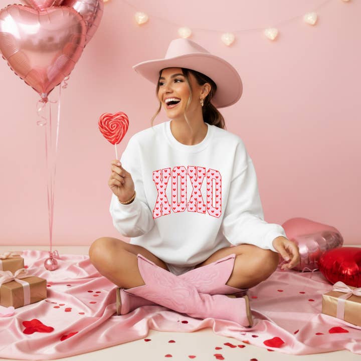 XOXO Graphic Crewneck for wholesale by Soak and Styles