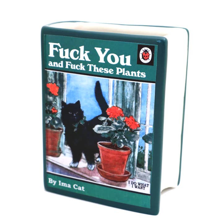 Lenny Mud - Wholesale Pen & Pencil Holder - Cats & Plants Book vase, decoupaged, pencil holder