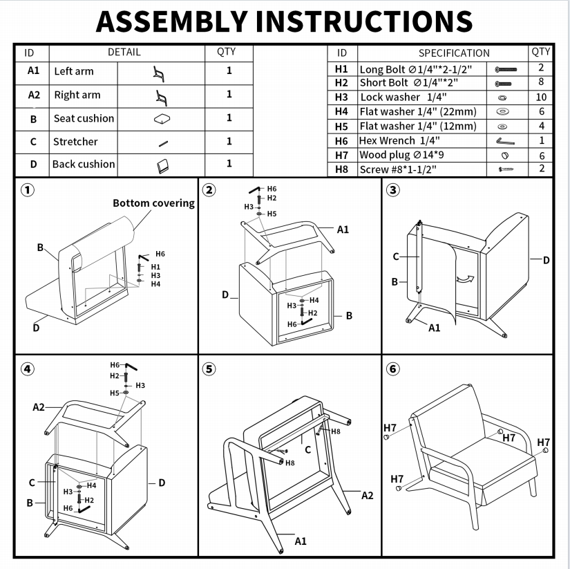 Koby Home - Wholesale Chair - Leisure Armchair Mid-Century Modern Chair2