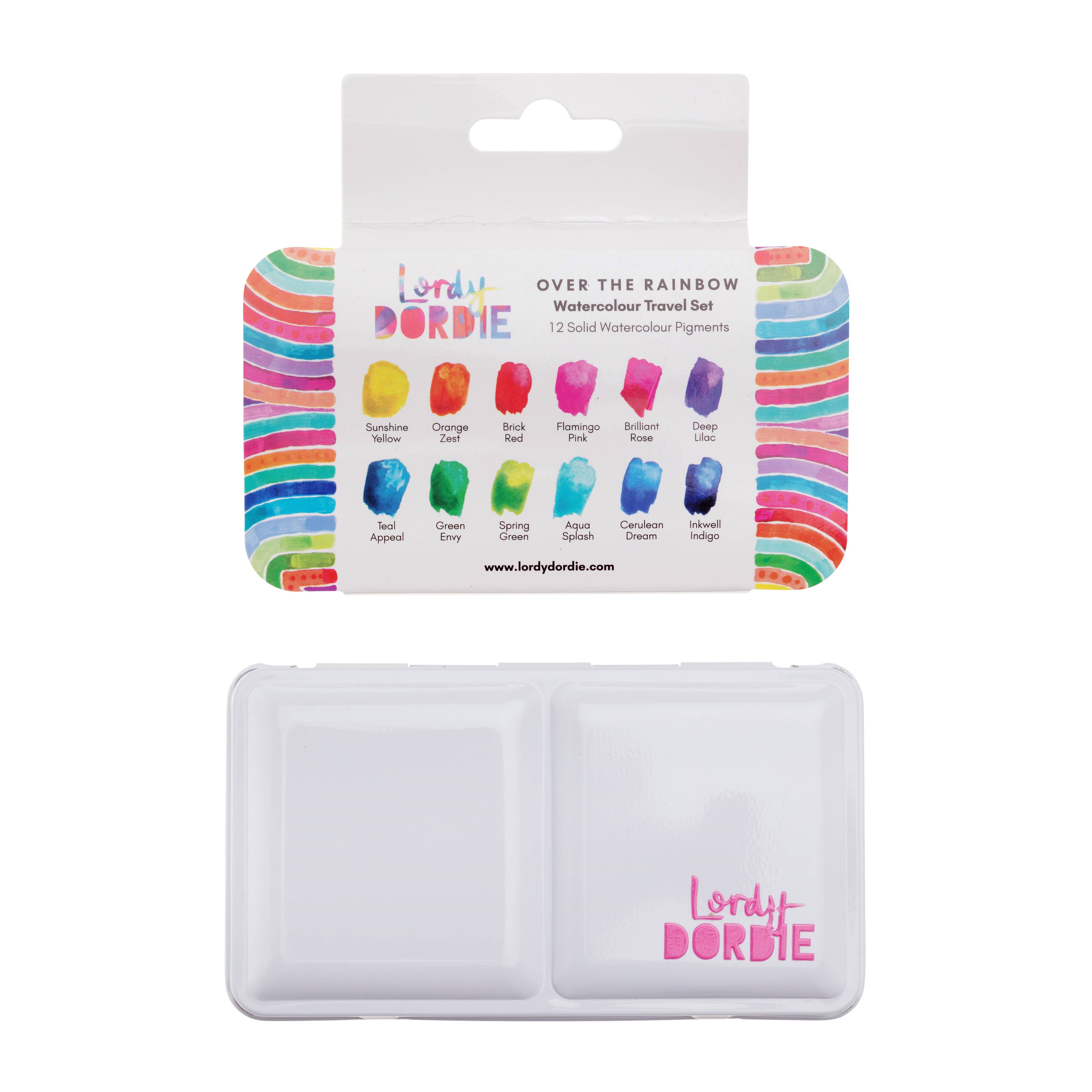 Lordy Dordie - Wholesale Watercolor Paint - Over the Rainbow Watercolour Travel Palette Set2