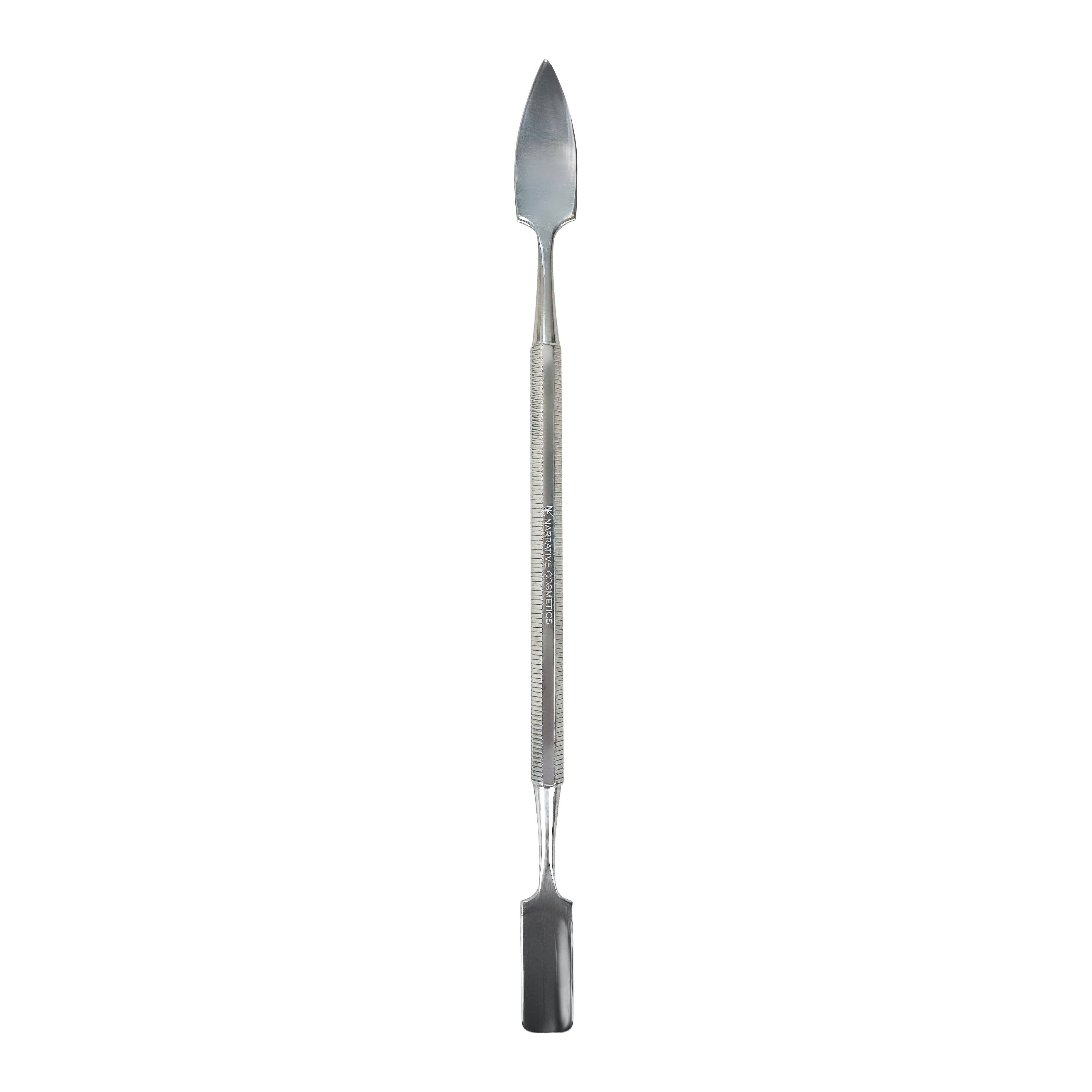 Narrative Cosmetics - Wholesale Spatula/Turner - Double-Ended Stainless Steel Spatula for Modelling and Sculpting0