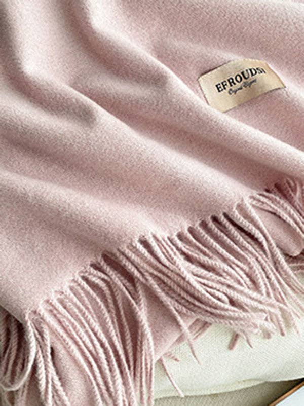 StyleGalX - Venta al por mayor Bufanda - Mujer - Bufanda de color sólido con borlas en 15 colores, imitación de cachemir30