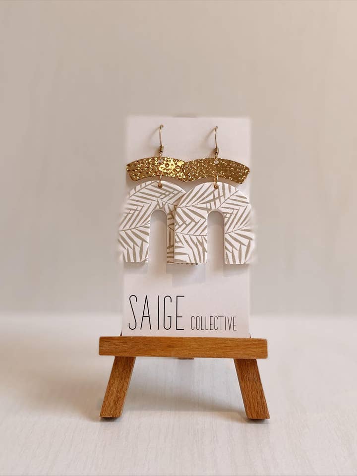 Archer - Palmas Clay Earrings for wholesale by Saige Collective