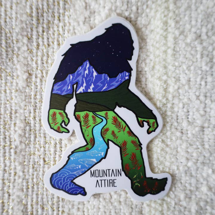 Sasquatch Sticker for engroshandel hos Mountain Attire
