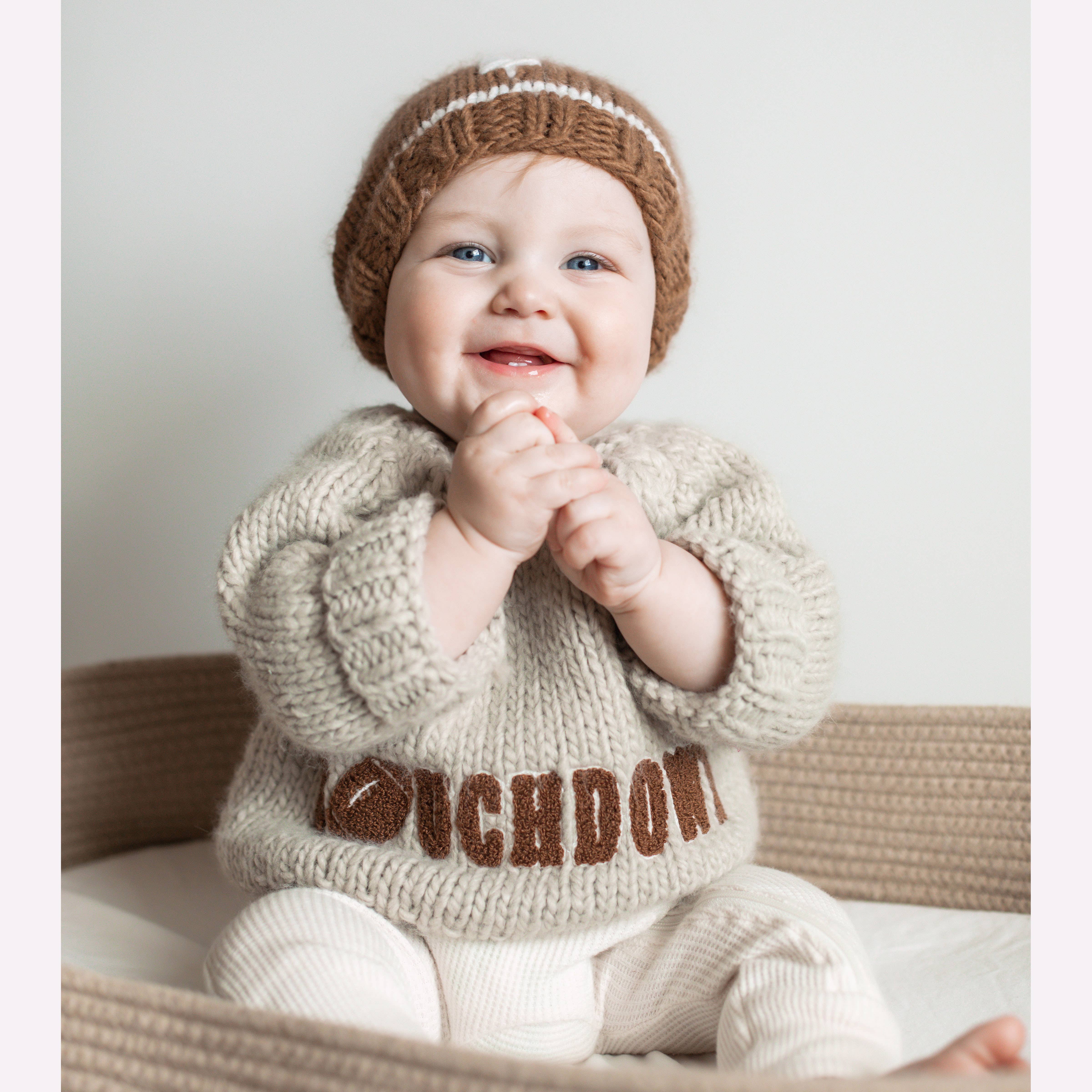Huggalugs - Wholesale Knit Sweater - Baby - Touchdown Football Sweater for Baby & Toddler2