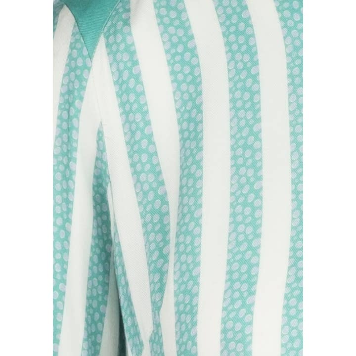 ODAY - Wholesale Dress - Women's - The Missdasha Dress - Teal Spotted Stripes1