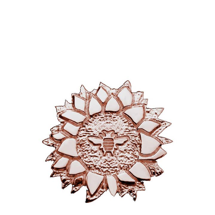 18K Rose guld pläterad Sterling Silver solros Bee brosch för wholesale av Michele Benjamin, LLC